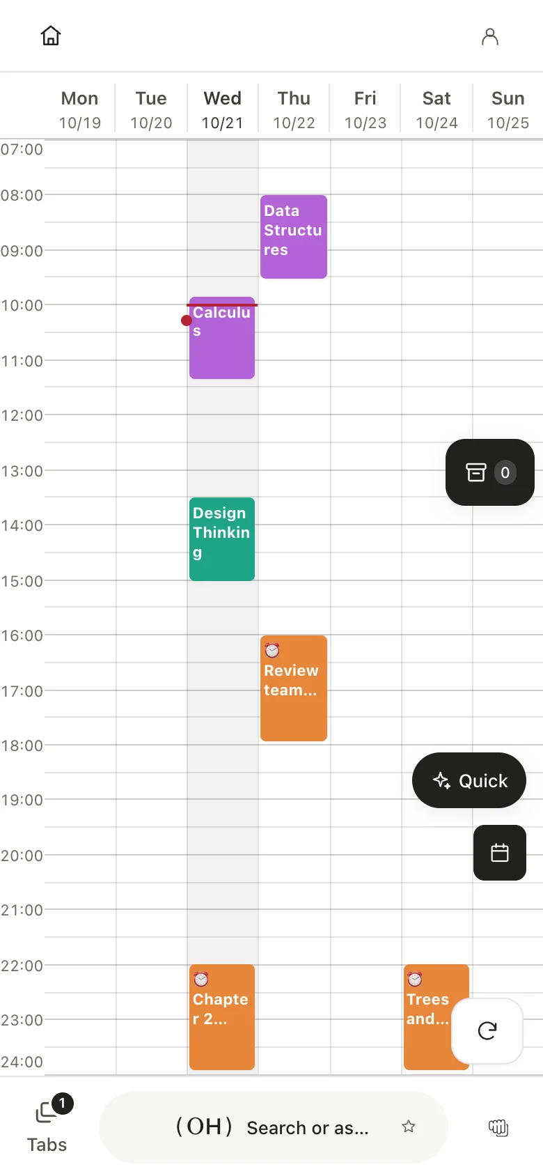 Schedule and deadlines